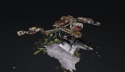 淀川邸（太閤園当時） 3D Model